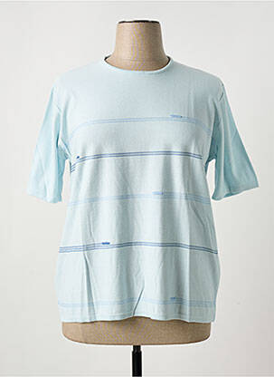 Pull coupe cintrée manches courtes bleu FILEUSE D'ARVOR femme