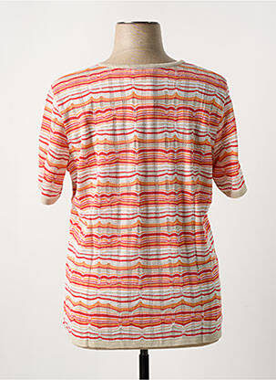 Pull coupe cintrée manches courtes rouge TELMAIL femme
