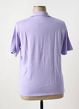 Pull coupe cintrée manches courtes violet HENRY & JULIETTE femme