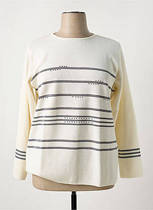 Pull beige TELMAIL pour femme