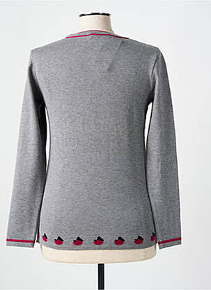 Pull coupe cintrée manches longues gris TELMAIL femme