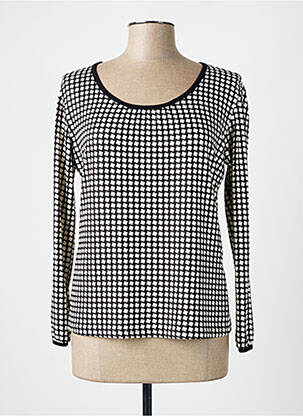 Pull coupe cintrée manches longues noir OMC femme