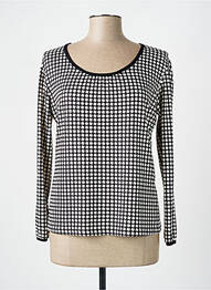 Pull coupe cintrée manches longues noir OMC femme