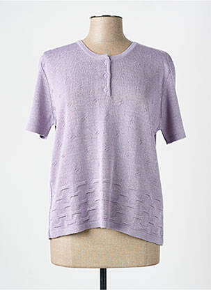 Top manches courtes manches courtes violet OMC femme