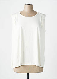 Top sans manche sans manche blanc GRIFFON femme