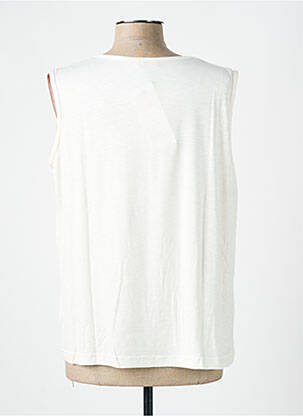 Top sans manche sans manche blanc GRIFFON femme