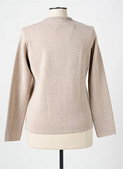 Gilet manches longues beige I.ODENA pour femme seconde vue