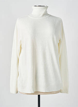 Pull blanc CASHMERE FEELING pour femme