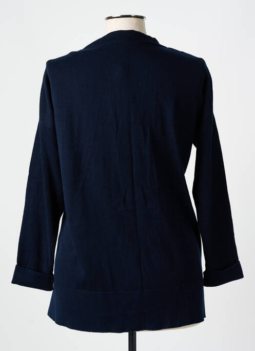 Gilet manches longues bleu AGATHE & LOUISE pour femme