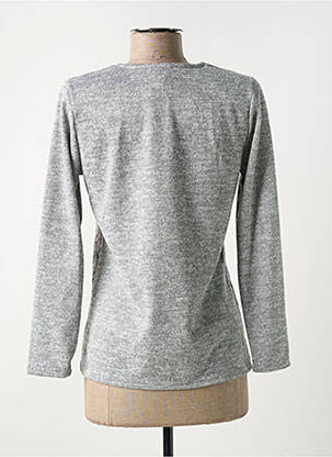 Pull coupe cintrée manches longues gris NAYAT femme