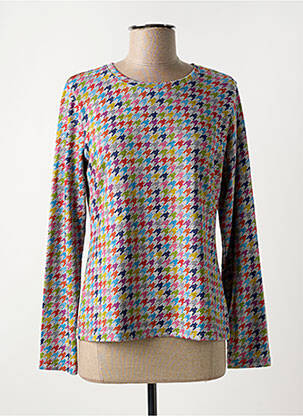 Pull coupe droite manches longues gris I.ODENA femme