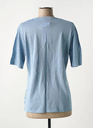 Top imprimé fantaisie manches courtes bleu GRIFFON femme