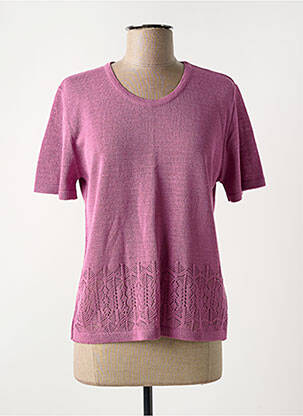 Top manches courtes manches courtes violet OMC femme