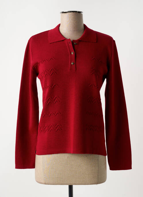 Polo rouge I.ODENA pour femme