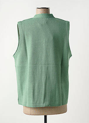 Gilet sans manche coupe droite vert OMC femme