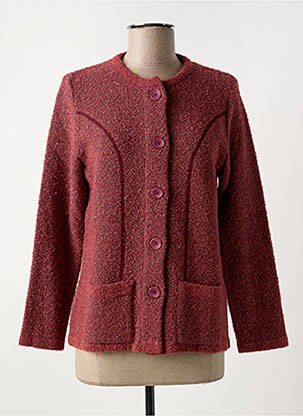 Gilet manches longues rose I.ODENA pour femme