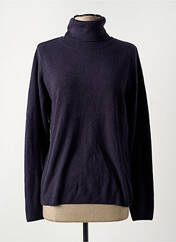 Pull col roulé bleu CASHMERE FEELING pour femme seconde vue