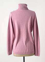 Pull col roulé rose CASHMERE FEELING pour femme seconde vue
