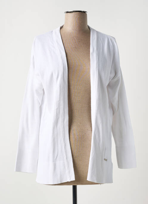 Gilet manches longues blanc AGATHE & LOUISE pour femme