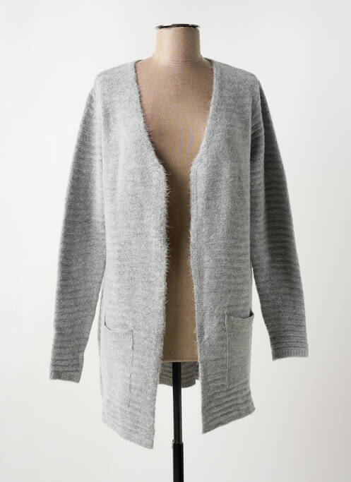 Gilet manches longues gris GRIFFON pour femme