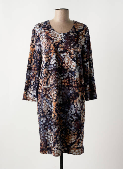 Robe mi-longue noir GEVANA pour femme