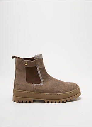 Bottines/boots tissage tissage pailleté talon bas marron BABYBOTTE fille