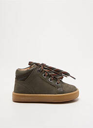 Baskets nubuck bout rond vert BABYBOTTE garcon