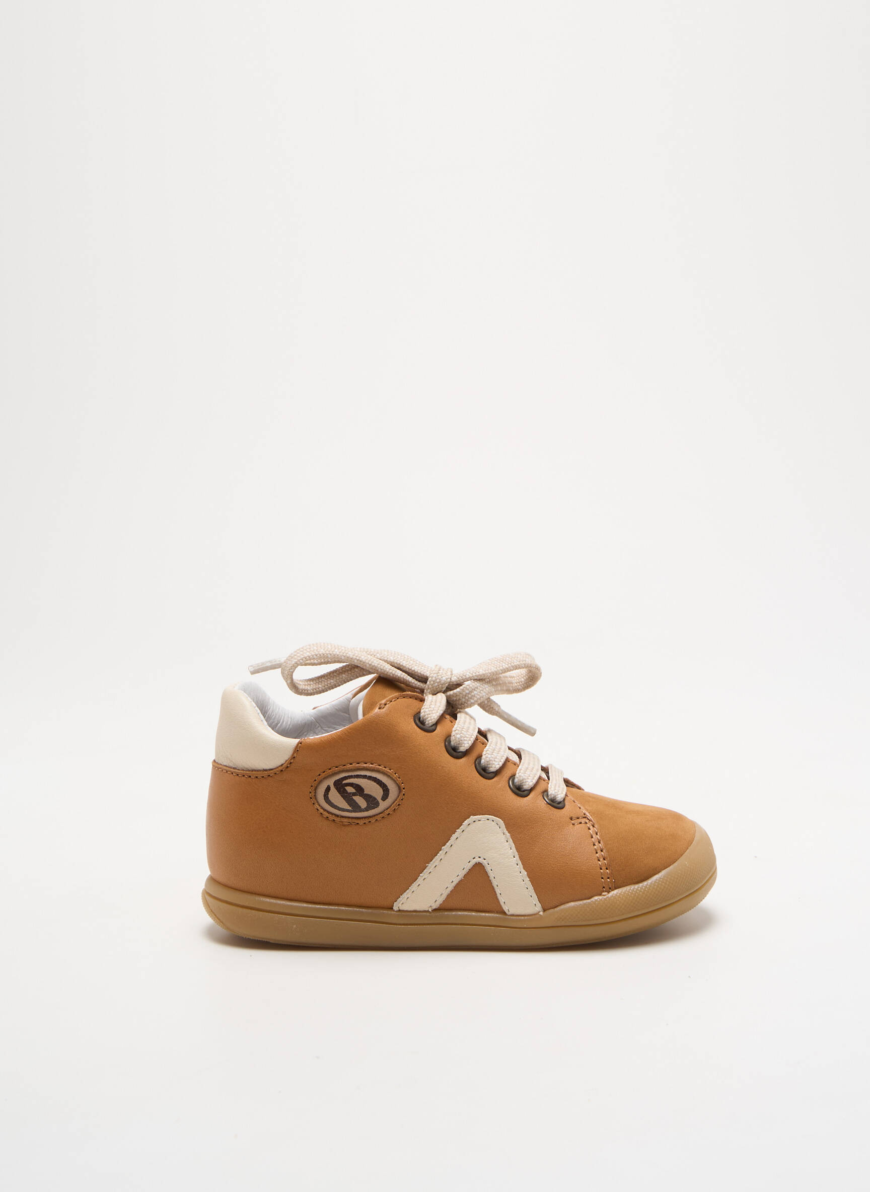 Babybotte Chausson A Lacet Garcon Baskets Fermeture Lacets Marron