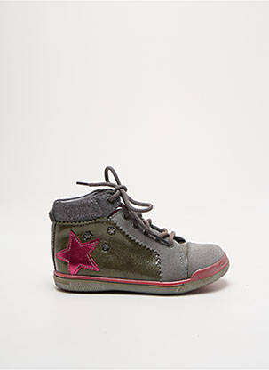 Baskets tissage vernis bout rond gris BABYBOTTE fille