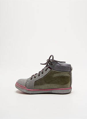 Baskets fermeture lacets bout rond gris BABYBOTTE fille