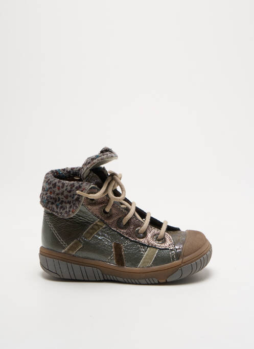 Bottines/boots matière lisse plateforme gris BABYBOTTE fille