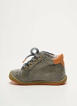 Baskets tissage vernis bout rond gris BABYBOTTE fille
