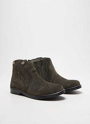 Bottines/boots nubuck talon bas vert INTREPIDES PAR BABYBOTTE fille