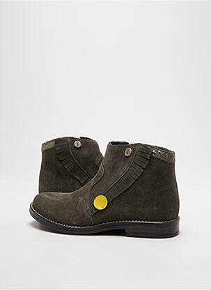 Bottines/boots nubuck talon bas vert INTREPIDES PAR BABYBOTTE fille