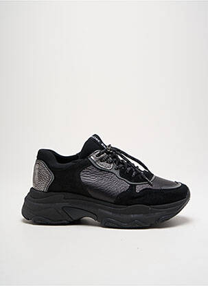 Baskets nubuck talon de 4 à 6cm noir BRONX femme