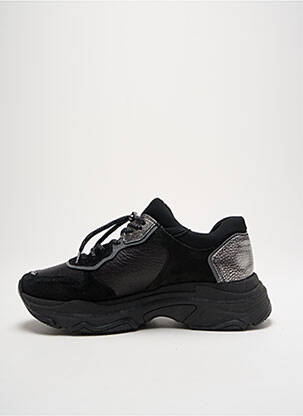 Baskets nubuck talon de 4 à 6cm noir BRONX femme