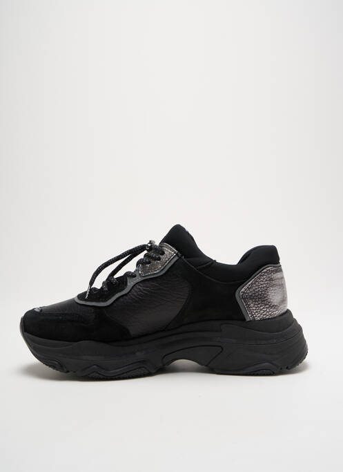 Baskets nubuck talon de 4 à 6cm noir BRONX femme