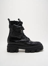 Bottines/boots tissage satiné talon de 4 à 6cm noir IMPICCI femme