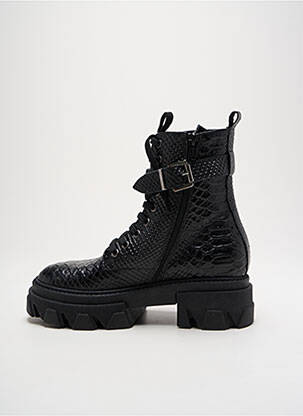 Bottines/boots tissage satiné talon de 4 à 6cm noir IMPICCI femme