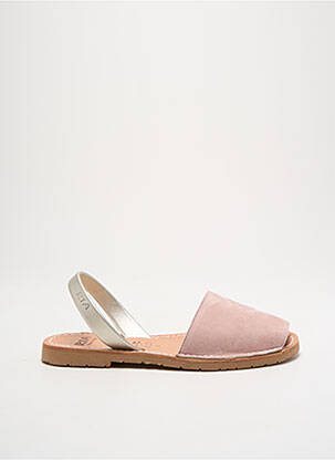 Sandales/nu pieds chiquet talon plat jusqu'à 3cm rose RIA MENORCA femme