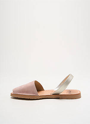 Sandales/nu pieds chiquet talon plat jusqu'à 3cm rose RIA MENORCA femme