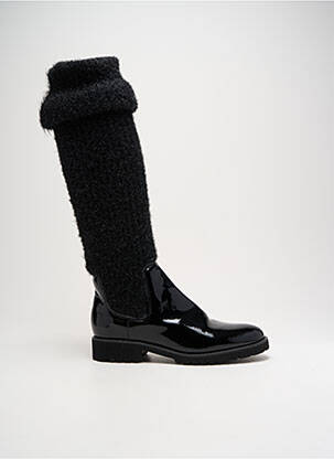 Bottes matière lisse talon plat jusqu'à 3cm noir REGARD femme