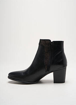 Bottines/boots matière lisse talon de 4 à 6cm noir MYMA femme