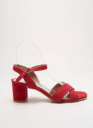 Sandales/nu pieds talon bottier talon de 4 à 6cm rouge MYMA femme