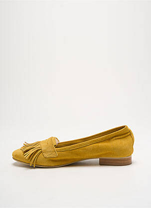 Ballerines type de semelle amortissante talon plat jusqu'à 3cm jaune MYMA femme
