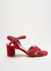 Sandales/Nu pieds rouge MYMA pour femme seconde vue