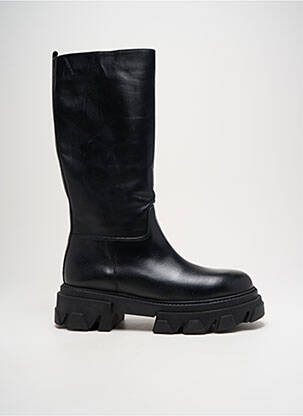 Bottes matière lisse talon de 4 à 6cm noir IMPICCI femme