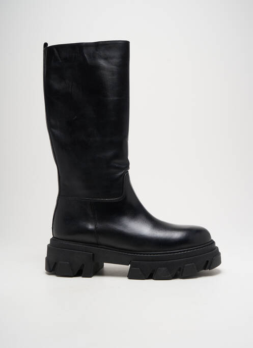 Bottes matière lisse talon de 4 à 6cm noir IMPICCI femme