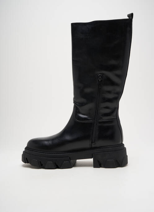 Bottes matière lisse talon de 4 à 6cm noir IMPICCI femme