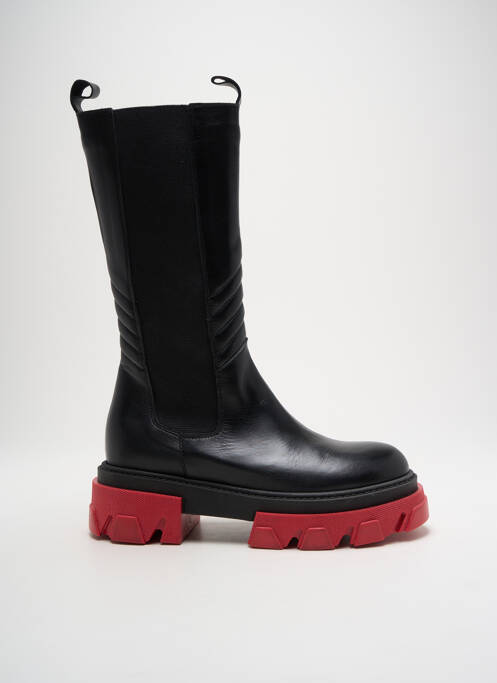Bottes matière lisse talon de 4 à 6cm noir IMPICCI femme
